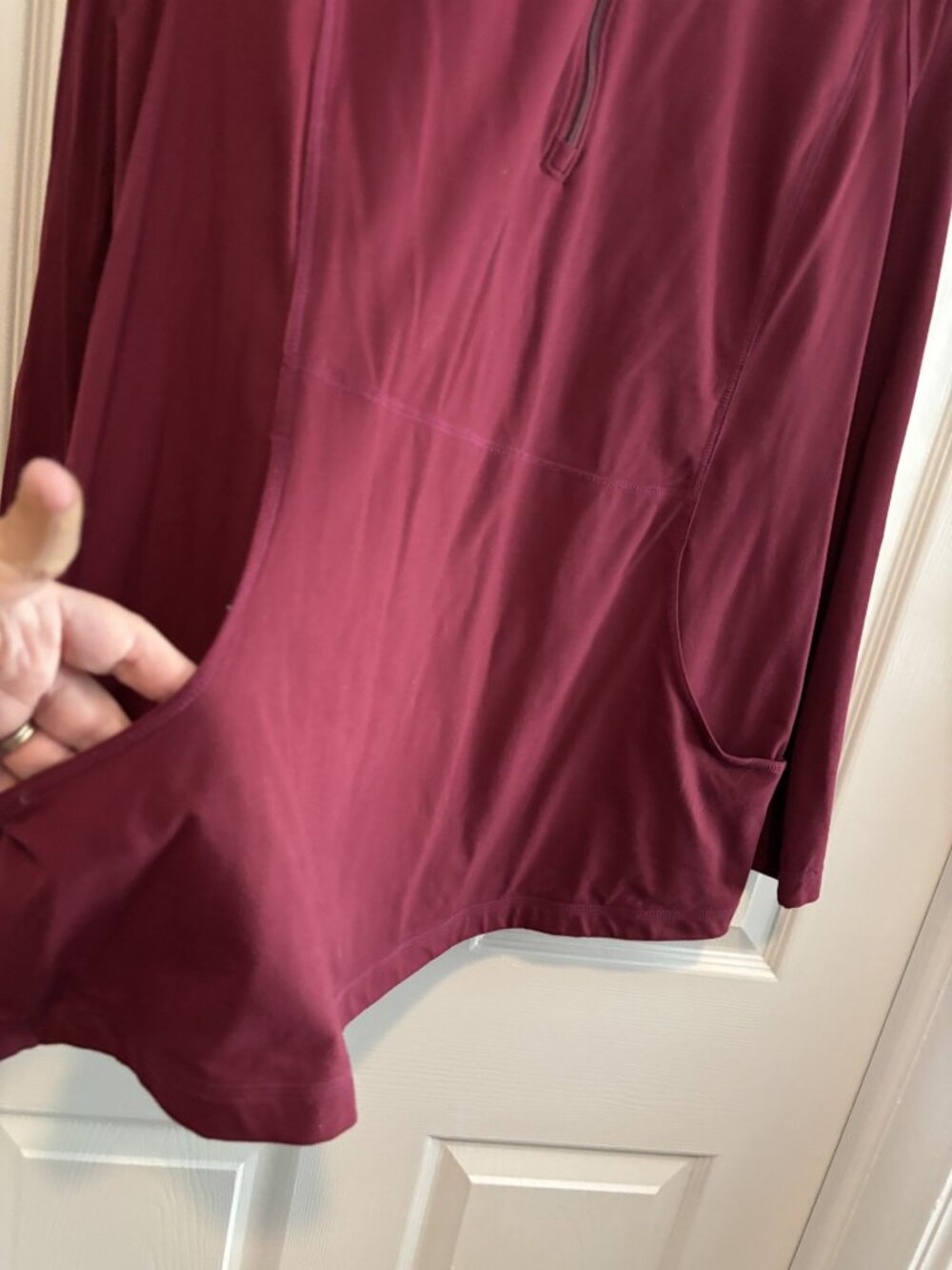 J.Jill Fit Out & About Popover Jacket in Burgundy Color - Picture 3 of 3